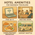Sample hotel amenities which are highly craved by business travelers